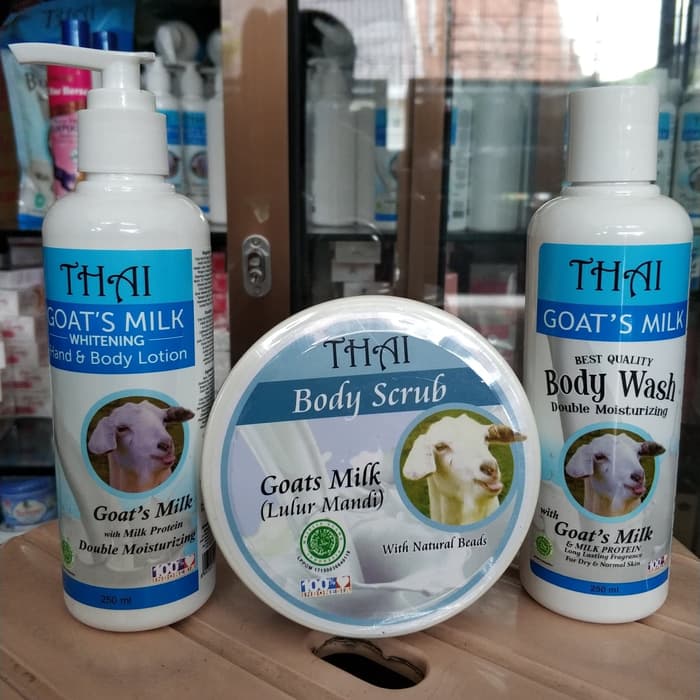 PAKET SUSU KAMBING WHITENING THAILAND GOATS MILK