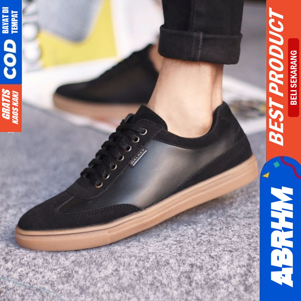 ABRHM X RAMIRES Sepatu Kasual Pria Casual Sepatu Sneakers Pria Sepatu Cowok / Cowo Ori Sepatu Sneaker Kerja Gaya Santai Keren Kekinian Original Murah Terlaris