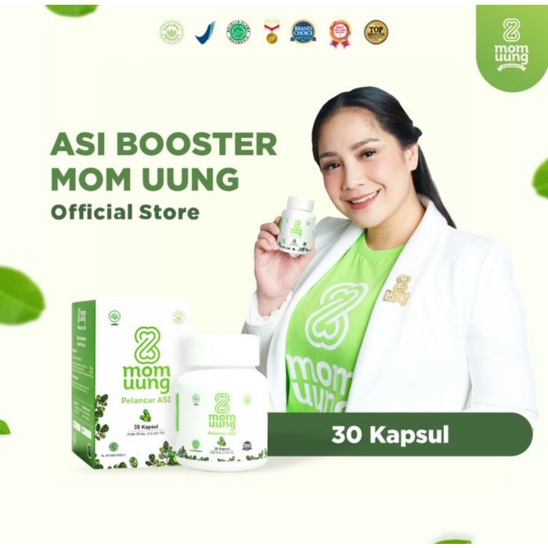 Mom Uung ASI Booster Pelancar ASI/Kapsul Kelor BPOM HALAL HERBAL