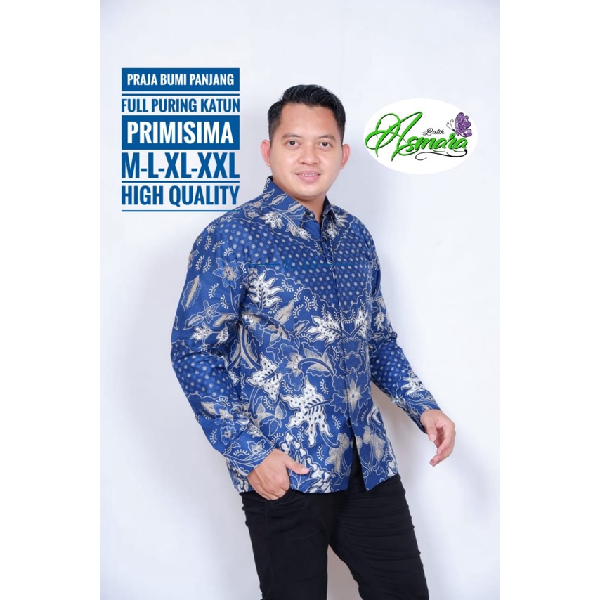 PRAJA BUMI ASMARA BATIKSOLOAMANAH BAJU KEMEJA BATIK SOLO PRIA LENGAN PANJANG PENDEK LAPIS FURING ATASAN PREMIUM MODERN KATUN HALUS KAWIJAYAN HIJAU PEKSI TRUNTUM BIRU NDARU MERAH MERAK KAMULYAN HIJAU AFTANA HITAM BASOPI MERAH LAMBADA WIRAYUDA NAVY PERMATA