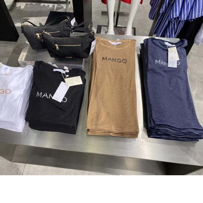 MANGO LOGO KAOS/T-SHIRT CEWEK ORIGINAL STORE ➮