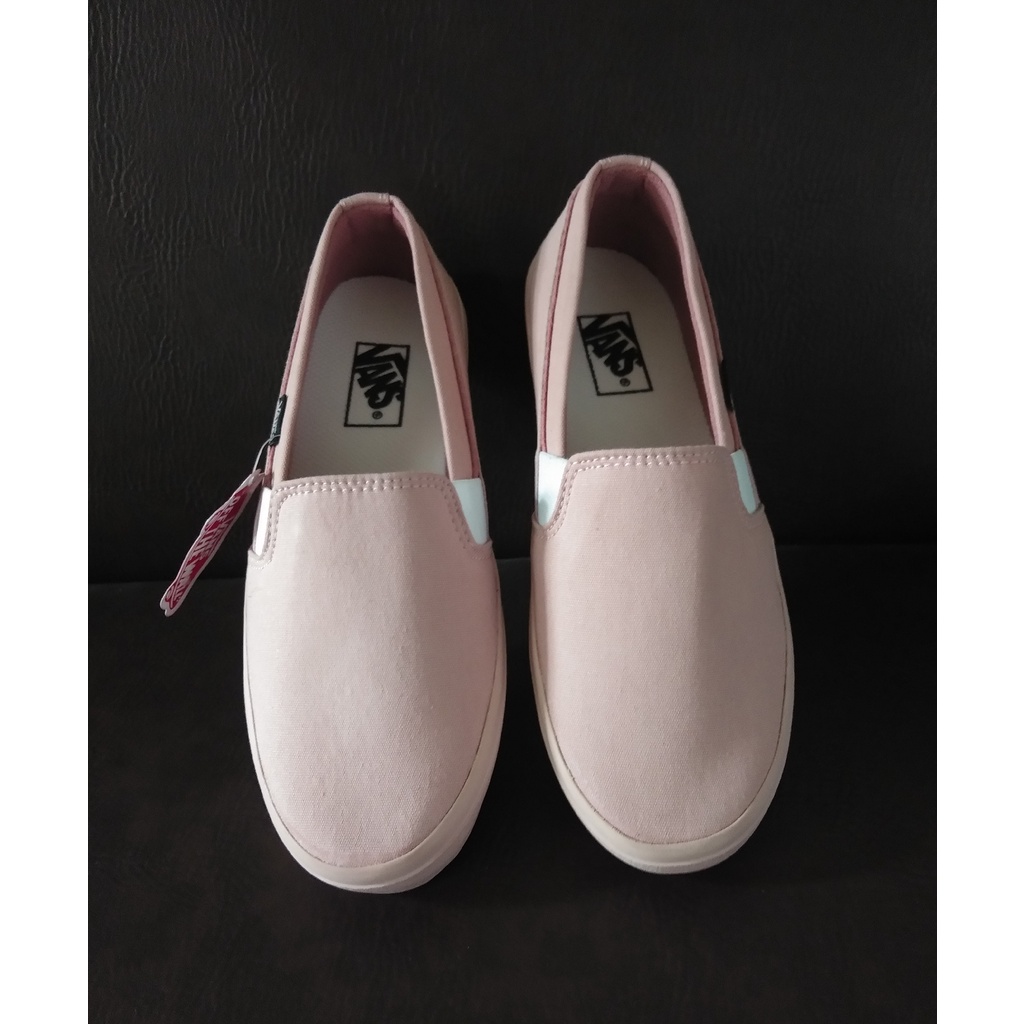 SEPATU SLIP ON  WANITA 017 FULL PEACH.SEPATU WANITA.SEPATU KERJA.SEPATU SANTAI.SEPATU SNEAKERS SLIP ON.SEPATU SLIP ON