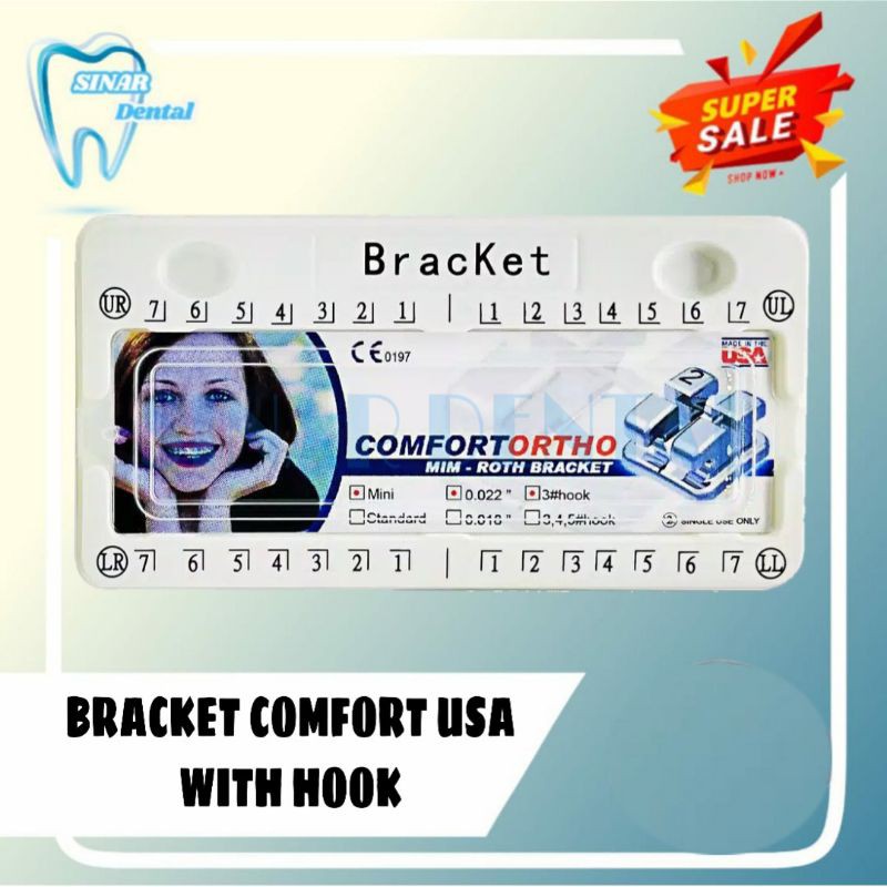 Bracket Comfort USA Roth / Behel gigi Made in USA