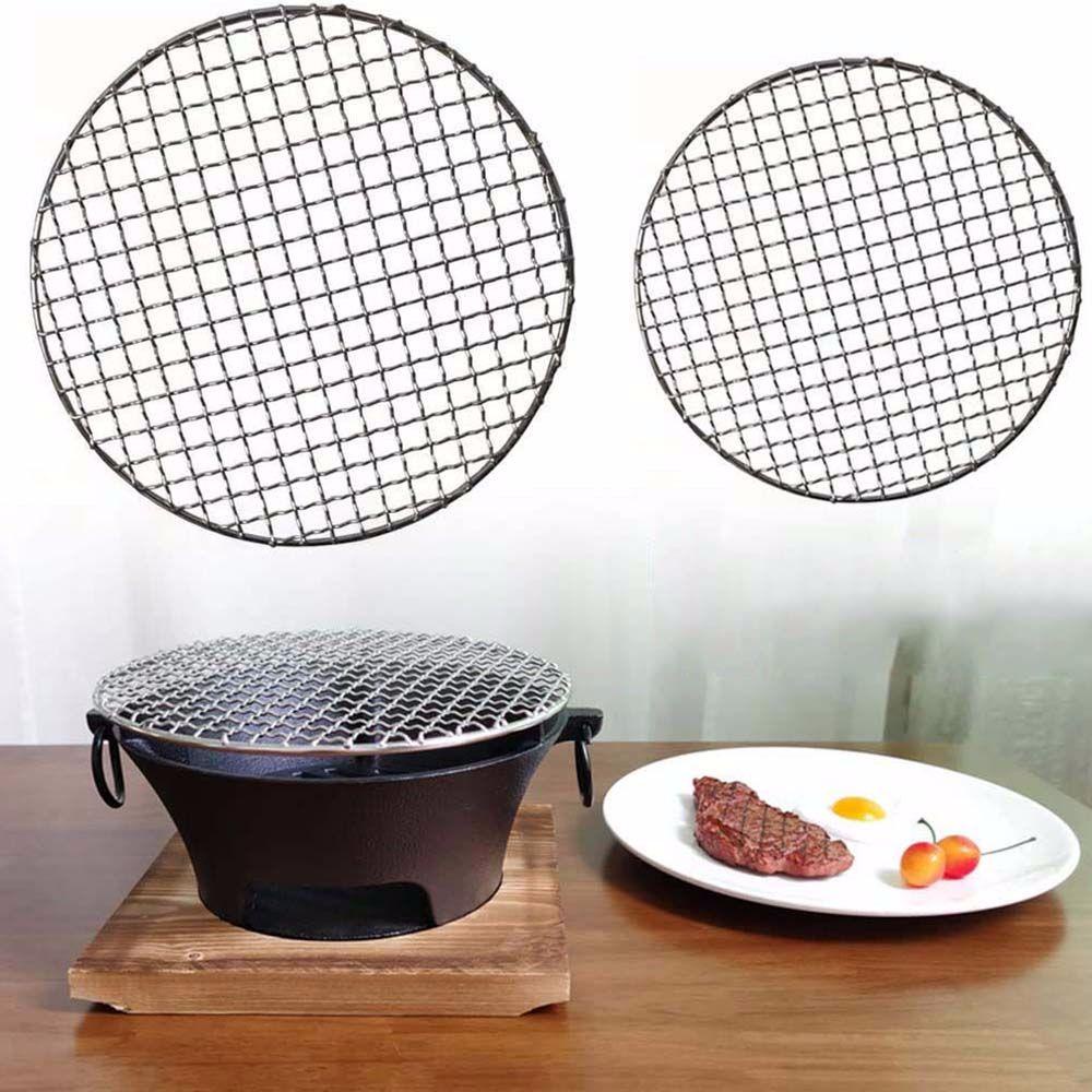 【 ELEGANT 】 Grill Wire Mesh Stainless Steel Pengganti Pesta Masak Outdoor Barbecue Aksesoris BBQ Mat Grid