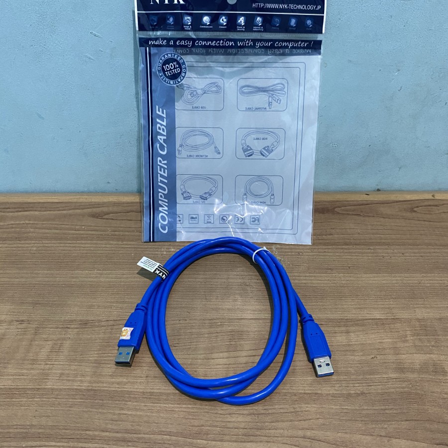 Kabel USB 3.0 Extender Male to Male 1.5M - USB 3.0 Male NYK