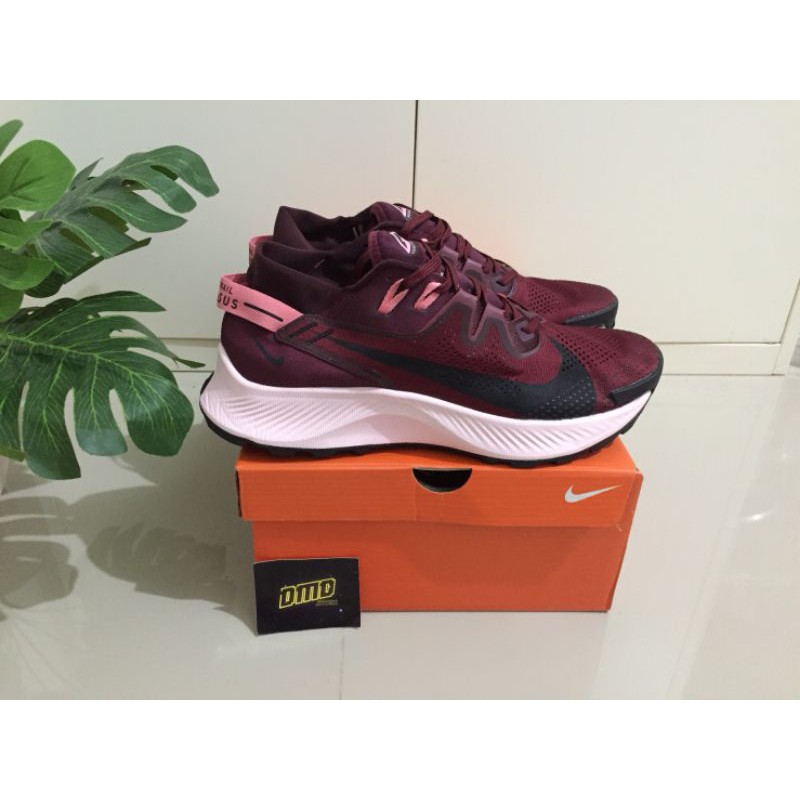 SEPATU NIKE ZOOM PEGASUS TURBO TRAIL 2 MAROON - PREMIUM ORIGINAL