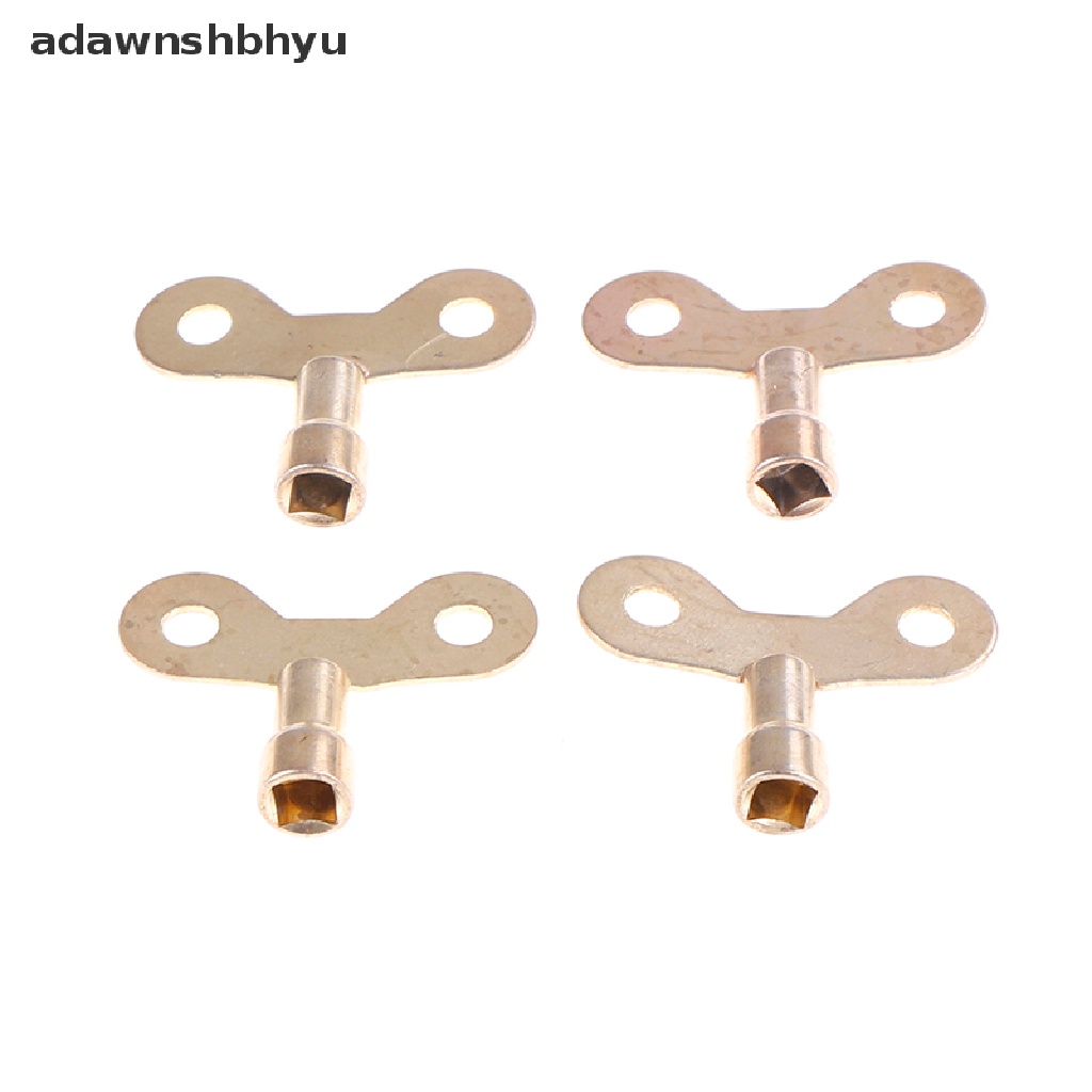 Adawnshbhyu 4 Pcs Air bleeding keys Kuningan Padat radiator Berdarah Alat Kunci Ledeng Alat keys