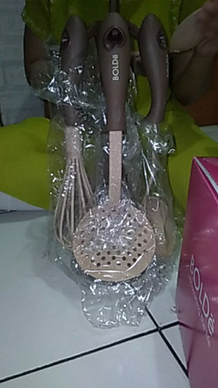 Bolde Super Utensile Granite Series 7 Pcs Spatula Set Alat Masak Beige