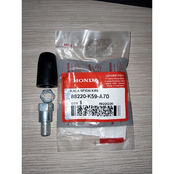 karet spion scoopy  mur spion scoopy sambungan  spion scoopy  mur spion honda scoopy adv vario pcx original sambungan spion pcx mur spion pcx karer spion pcx sambungan spion new vario mur ulir kiri mur terbalik-Satuan/sebelah