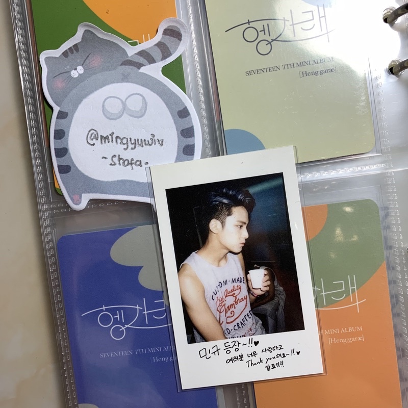 seventeen photocard mingyu boys be seek