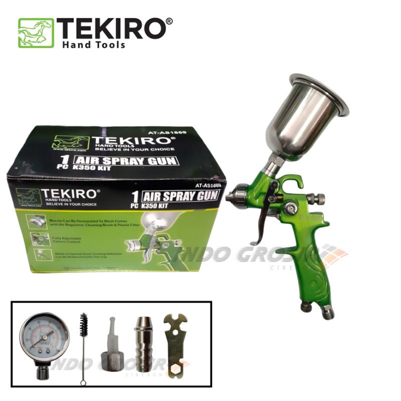 TEKIRO AIR  SPRAY GUN K350 KIT/ Semprotan Cat Tabung Atas AT-AS1869