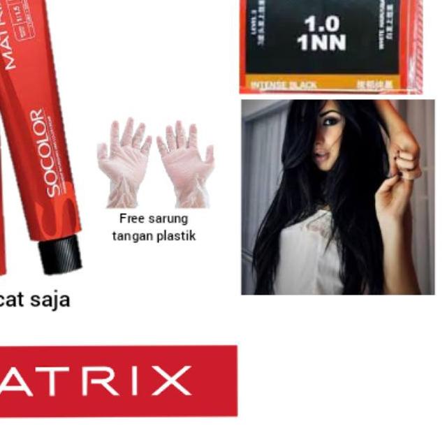 Cat Matrix Socolor 1.0 1NN Intense Black 90ml (cat saja)