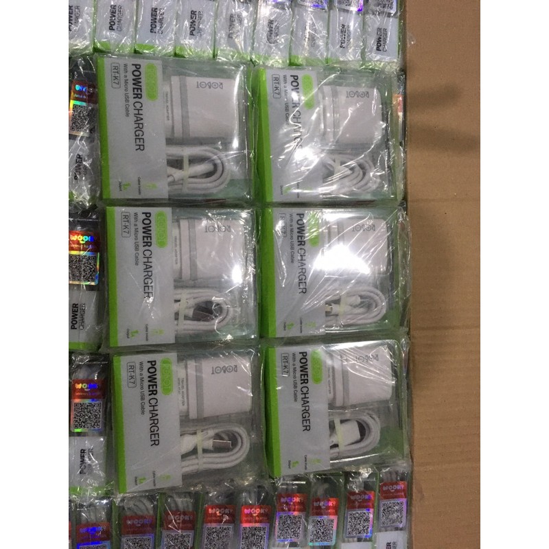 Charger ROBOT RT-K7 Quick Charge 5V / 1A Fireproof ORIGINAL - Garansi Resmi 1 Tahun
