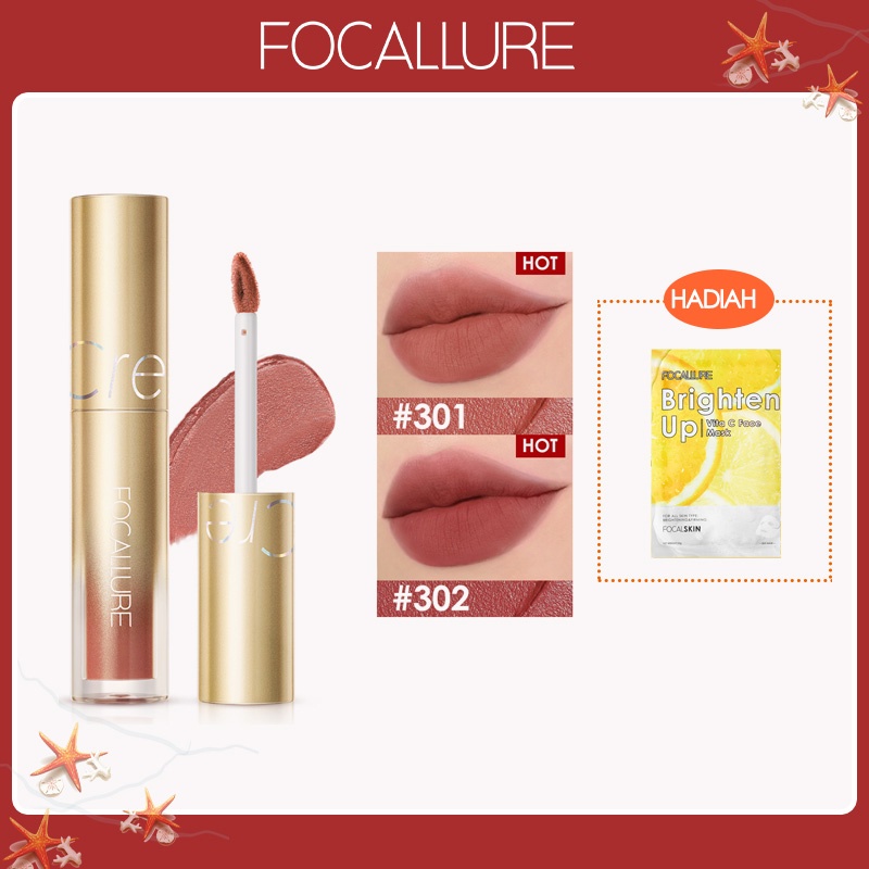 FOCALLURE Air Mist Lip Cream Velvet Matte Long-lasting Silky-Smooth Waterproof Lipstik fa344