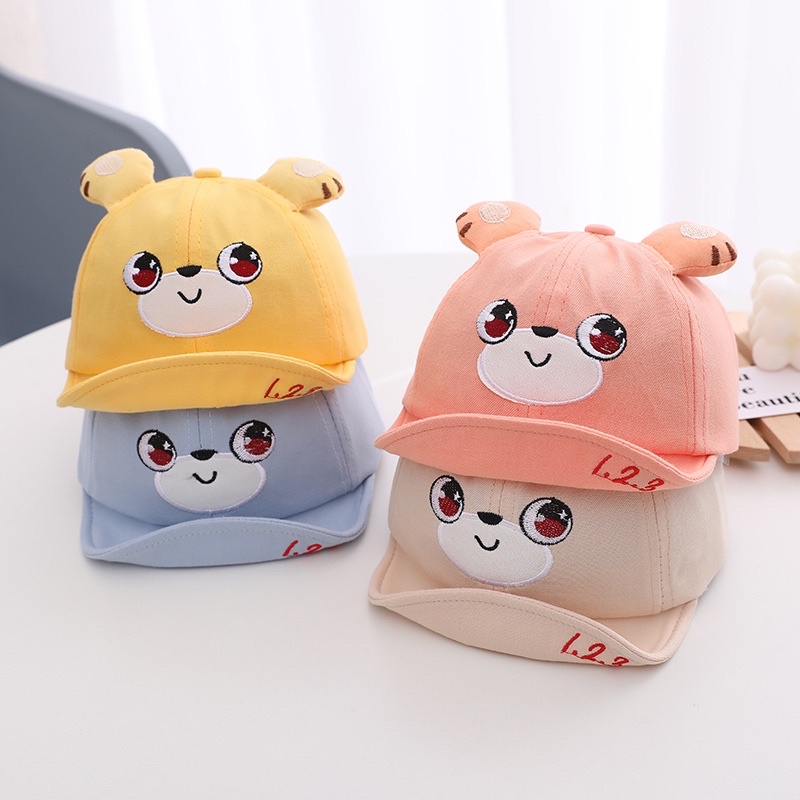 Topi Baseball Anak Laki Laki Perempuan Bayi Balita Import Model Dino Roar and Bear / Baby Toddler Boy Girl Baseball Hat Cap