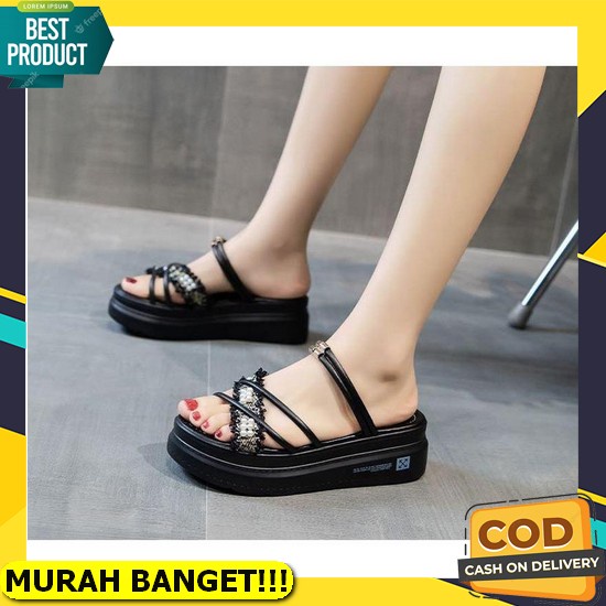Wedges Wanita Cewek Import Wajes Wages Murah Weges Kekinian Wadges 2022 Sandal Terbaru Wegdes Sandal