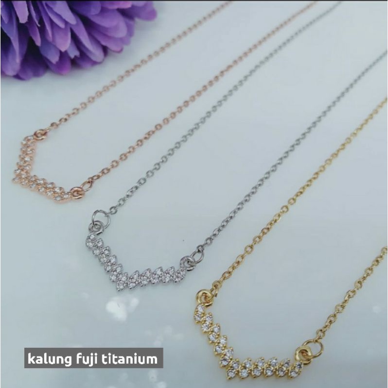 kalung titanium asli/kalung fuji/kalung viral/kalung termurah
