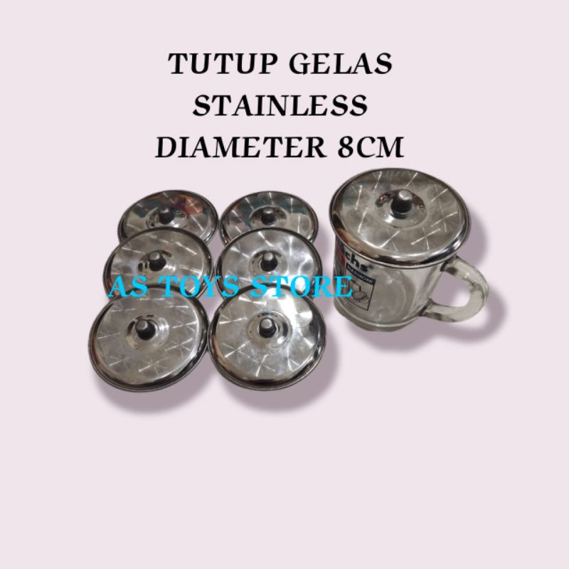 Tutup gelas stainless / Tutup cangkir