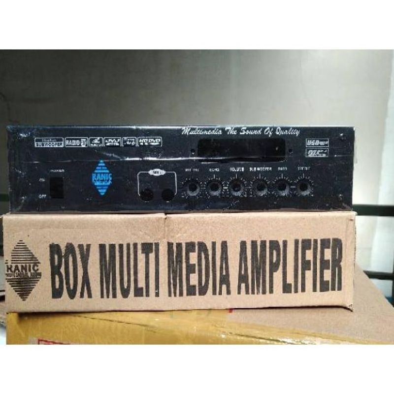 BOX AMPLIFIER MULTIMEDIA KARAOKE MP3 ECHO