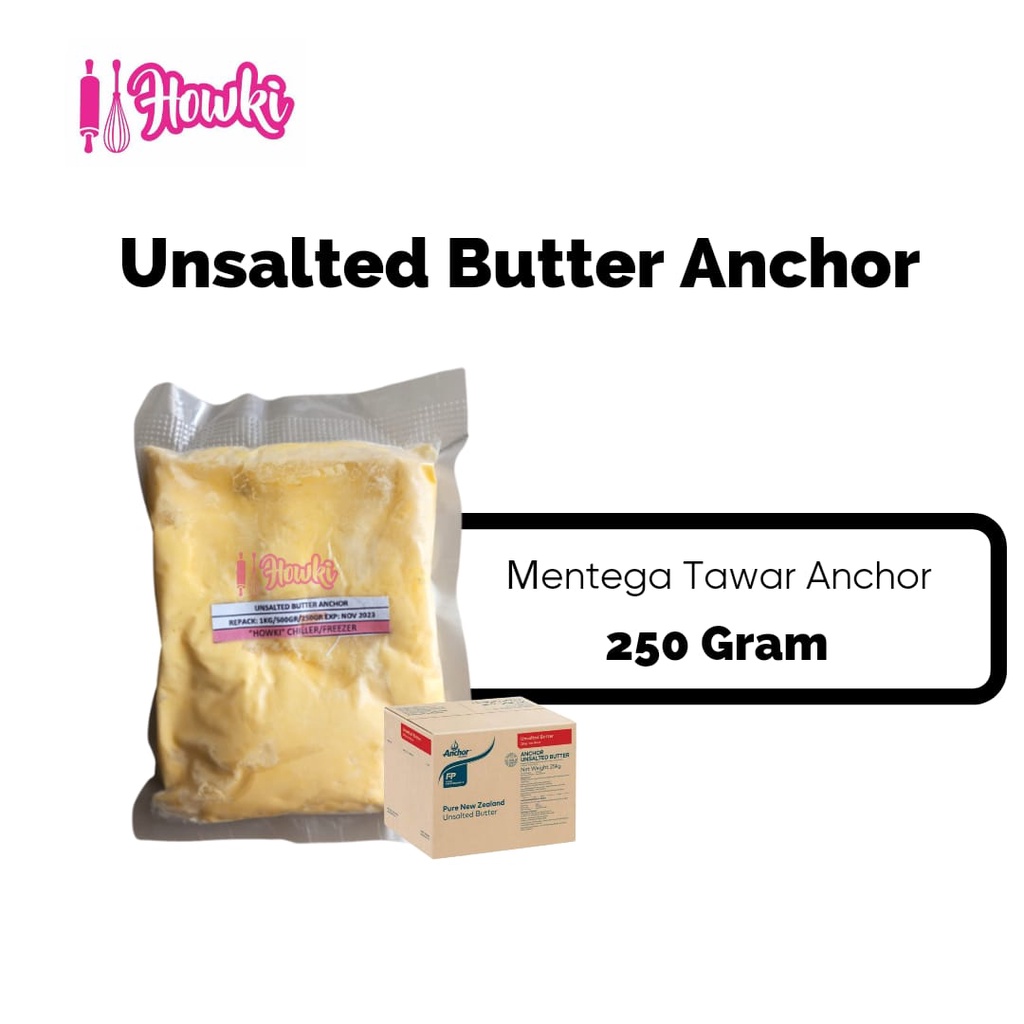 

Unsalted Butter Anchor Repack 250gr harga TERMURAH