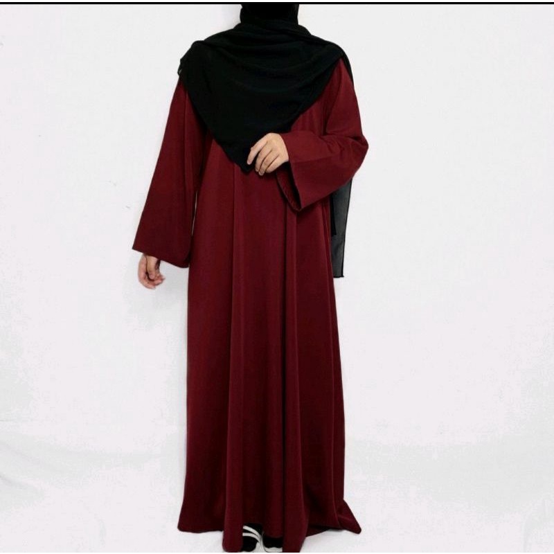 ABAYA TURKI WANITA BASIC POLOS