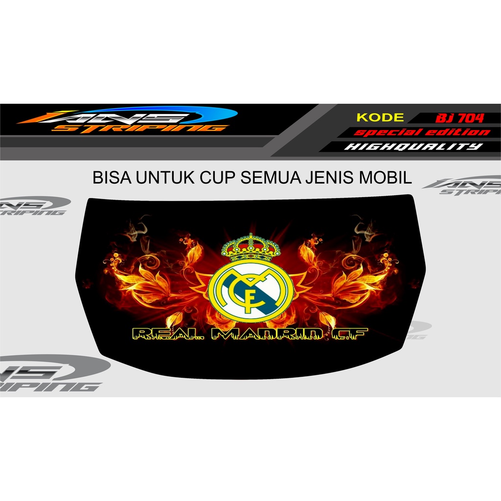 DECAL STICKERKAP MOBIL BRIO, AGYA, JAZZ, AVANZA, INOVA / DECAL STIKER CUP KAP MOBIL / STIKER KAP MESIN