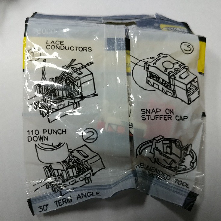 Hubbel HXJ6 Modular Jack Cat 6 original made in USA