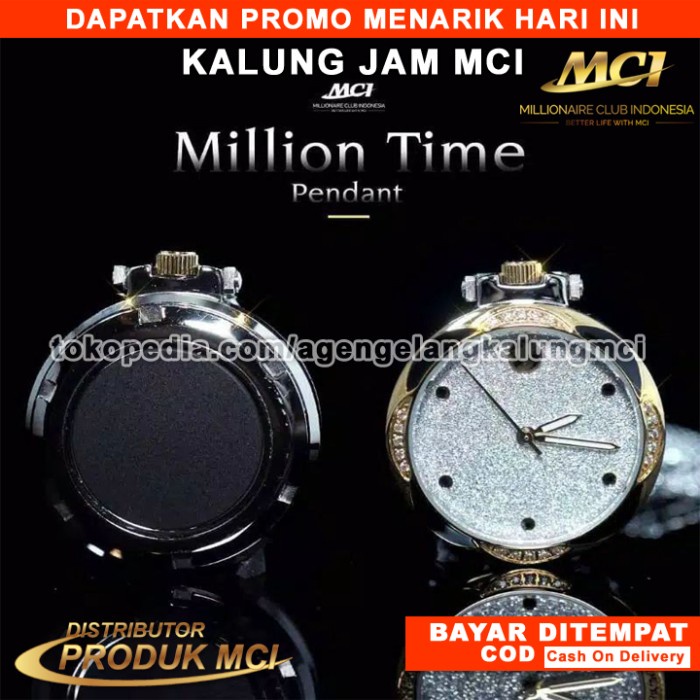 Cintramelin - Terbaru Million Time Pendant _ Kalung Jam Mci _ Kalung Mci