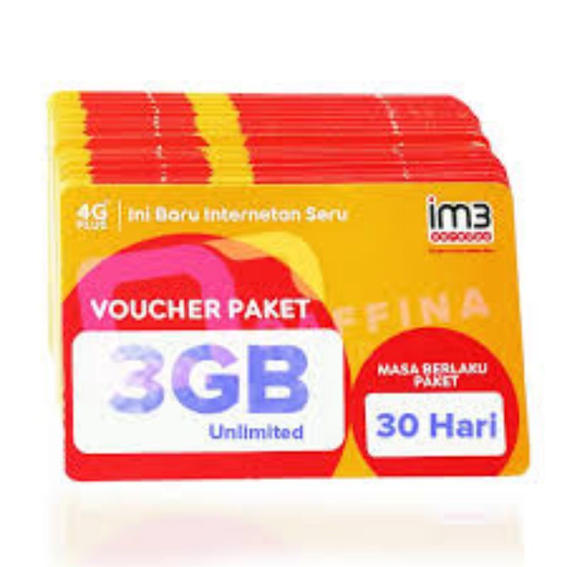 voucher indosat 3/6gb