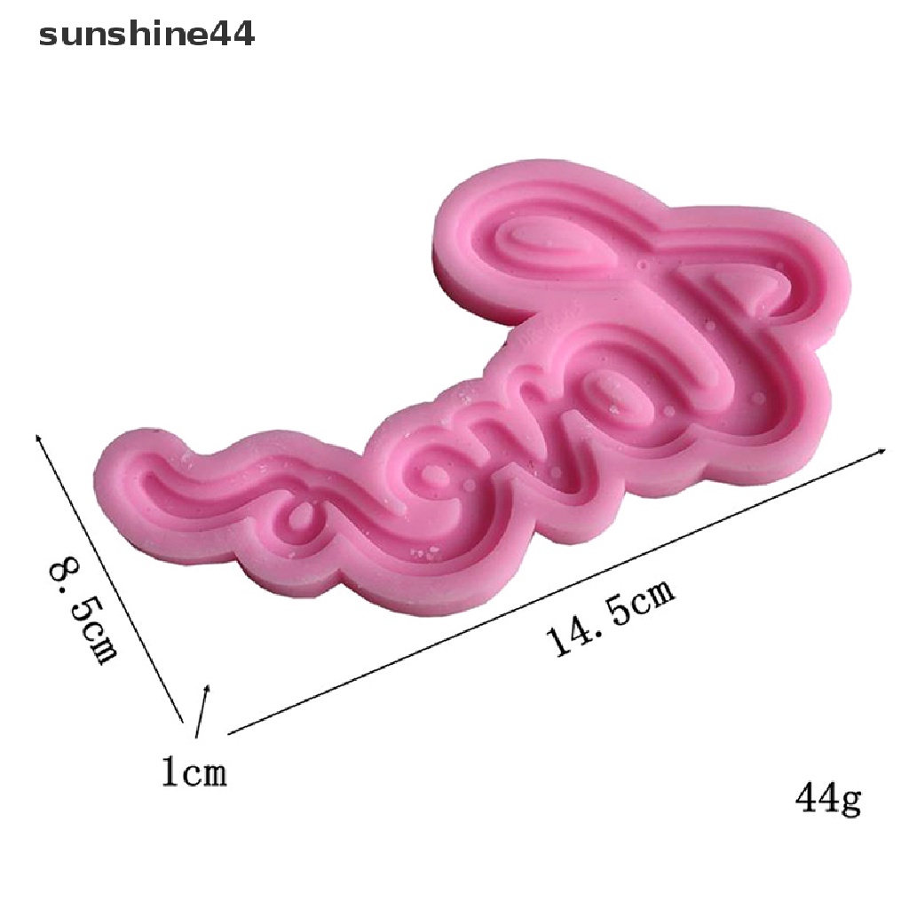 Sunshine Cetakan Kue / Coklat Bentuk Huruf LOVE Bahan Silikon