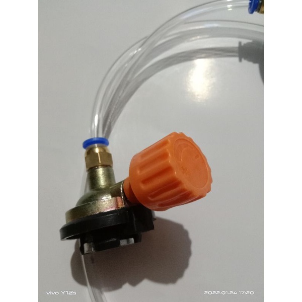 Alat isi ulang gas kaleng portable Alat refill gas kaleng