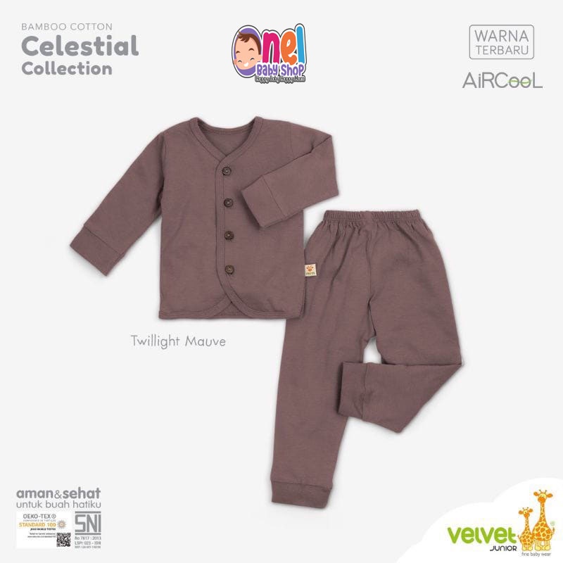 SETELAN BAJU ANAK BAYI - VELVET 1 stel Celestial Baju Panjang NB/S/M/L