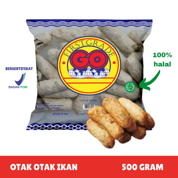 

[FROZEN FOOD GO] OTAK OTAK IKAN ISI 30-33 (500GR) MAKANAN INSTAN SOSIS|NUGGET|BAKSO BPOM HALAL