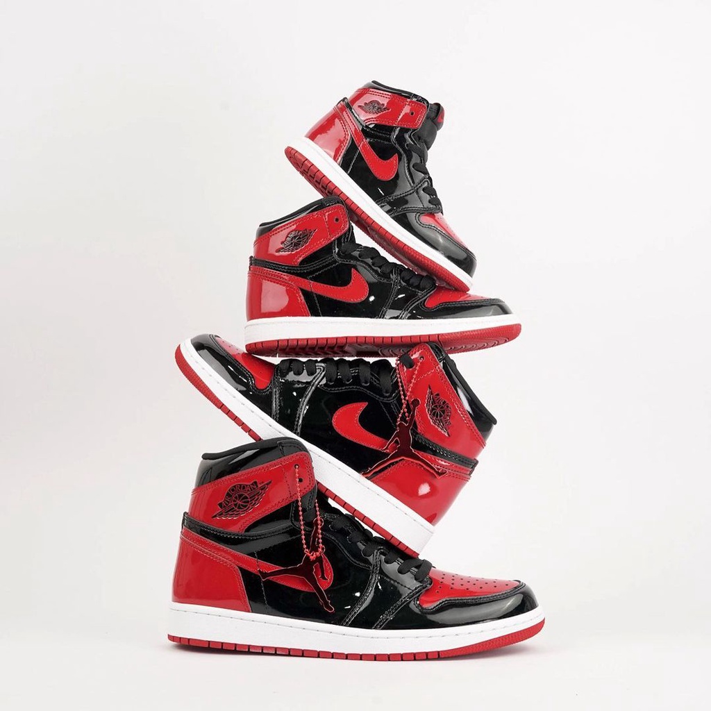 Air Jordan 1 High OG Bred Patent GS