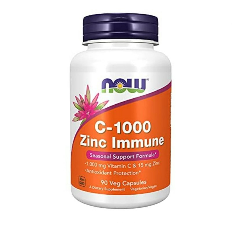 NOW Vitamin C 1000 & Zinc Immune 90 Count