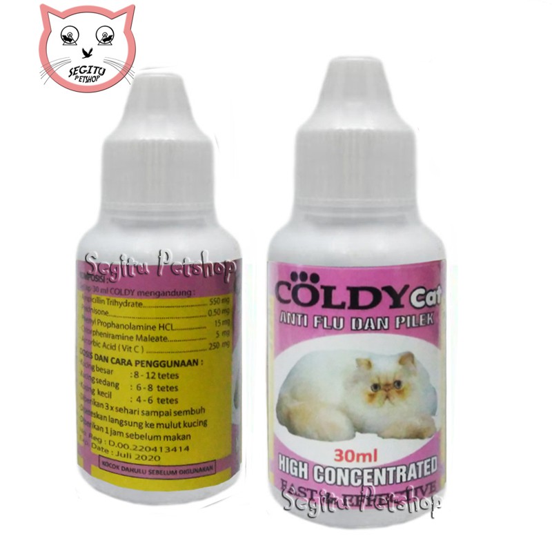 Obat kucing flu bersin COLDY