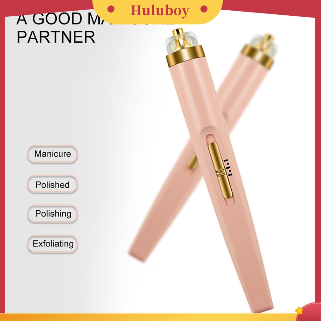 Huluboy Huluboy♡ Set Alat Kikir Kuku Elektrik Multifungsi Dengan Lampu LED Untuk Salon / Manicure / Pedicure