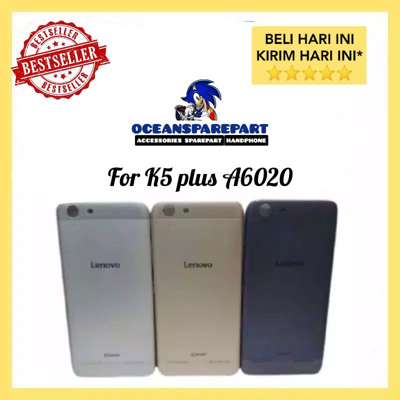 Backdoor Backcover Tutup belakang Lenovo Vibe k5 plus Lemon 3 A6020 ORIGINAL