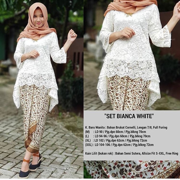 Set Kebaya Brukat Bianca Kebaya Modern Kebaya Pesta