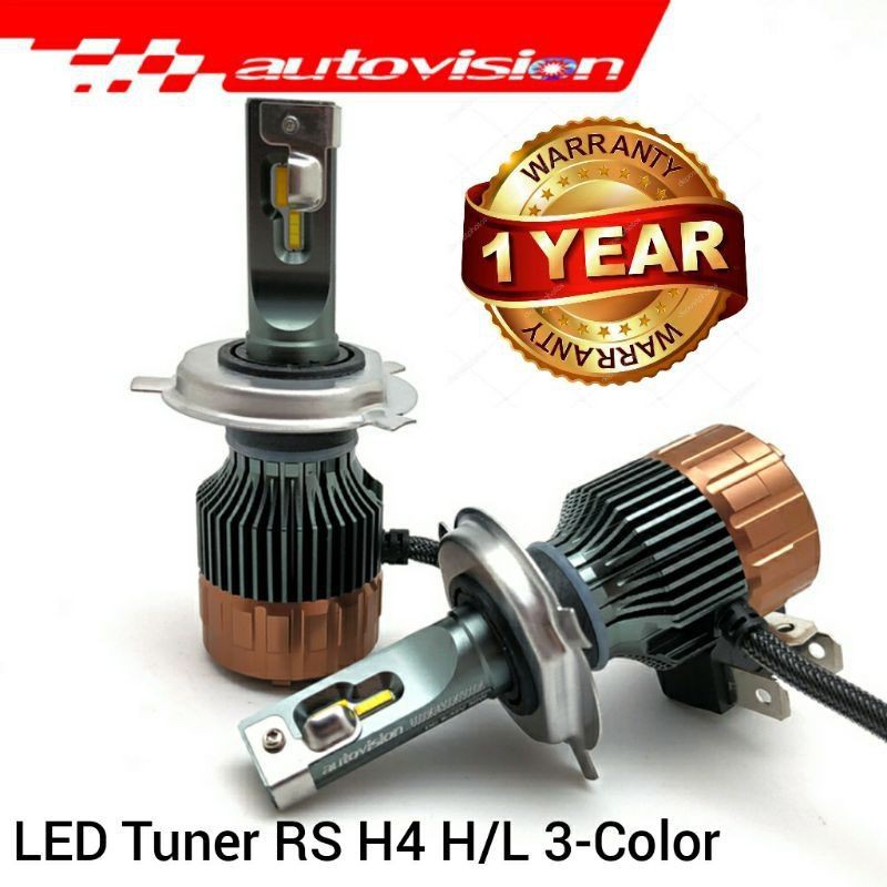 Brilliantblossoms_ Led 3 Warna Tuner Rs Autovision Tipe H4 /H11/Hb4 /H7 (Lampu Kabut Untuk Musim