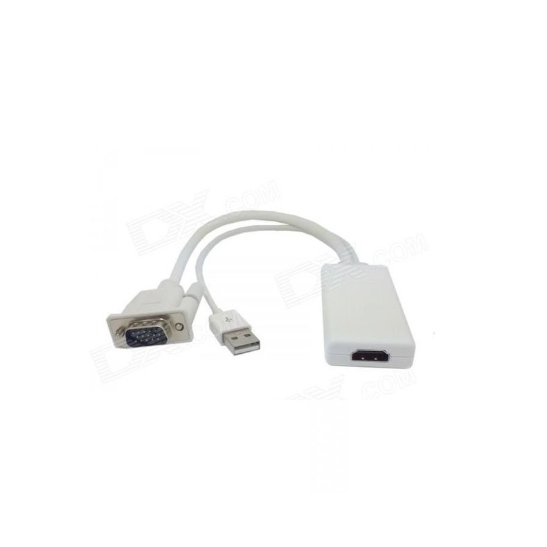 Accessories Connector / Konverter VGA To HDMI + Adaptor - Merk Netline