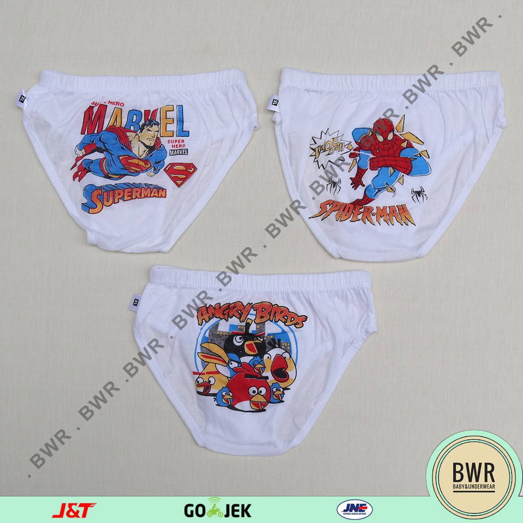 [3 pcs] CD ANAK VINS | celana dalam anak motif [III F3-H3] warna Vin's