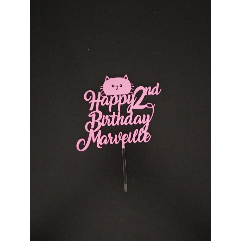 CUSTOM CAKE TOPPER / HIASAN KUE / TOPPER KUE CT - 018