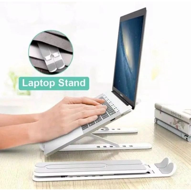 Laptop Stand P1 / Holder Notebook IPAD Macbook Stand Meja Lipat / Dudukan Laptop Universal