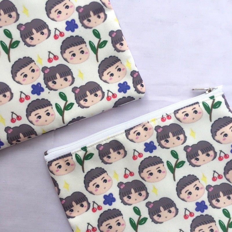 

pouch boy girl fun ilustrasi handmade drawing heytwin