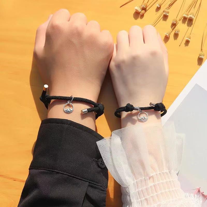 COD 2 Buah Gelang Gelang Pasangan Magnet Teman Laki-laki Dan Yang Paling Populer Di Korea Perempuan Q32