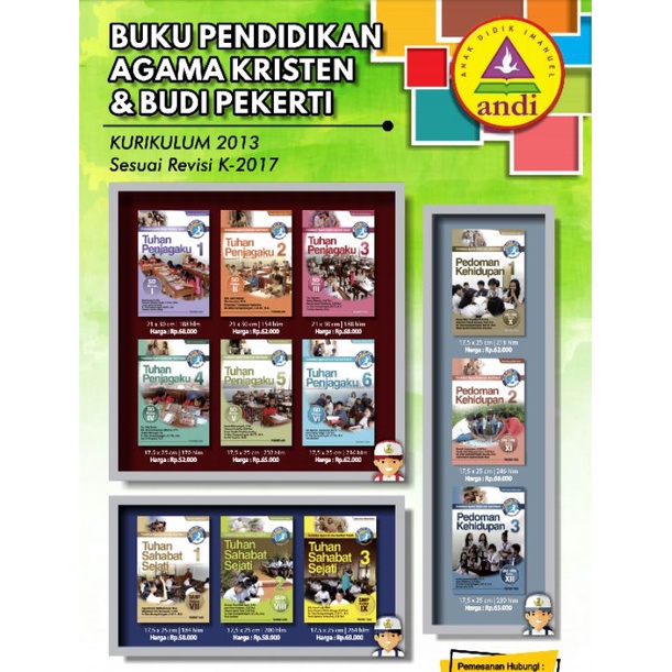 

BUKU PENDIDIKAN AGAMA KRISTEN ✓PENERBIT ANDI DAN ✓BPK GUNUNG MULIA,. TK SD SMP SMA/K