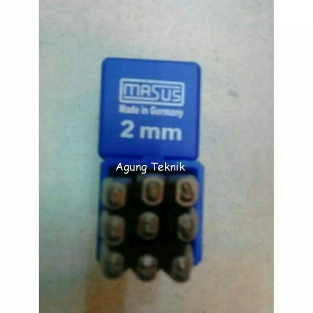 Angka Ketok MASUS nomor ketok 2mm 1,5 mm 3mm 4 mm 5 mm 6mm