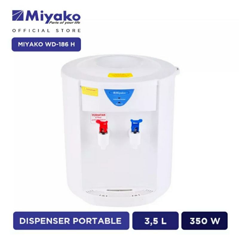 Dispenser Miyako WD 186 Hot &amp; Normal Dispenser Miyako 186 Galon Atas Dispenser Air Miyako