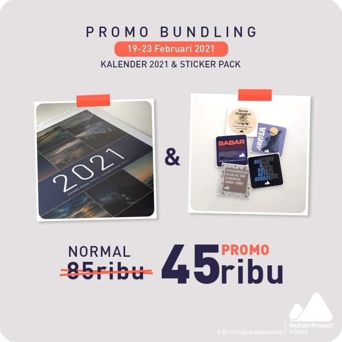 

(BISA COD) Bundling Kalender dan Sticker pack PROMOKode 4417